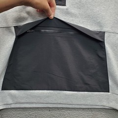 DSG Sweatshirt Mens Large Light Heather Gray Sport Fleece 4-Way Stretch 1/4 Zip