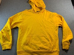 NovaMen Hoodie Men XL? 46″ Chest Yellow Fleece Lined Kangaroo Pockets Activewear