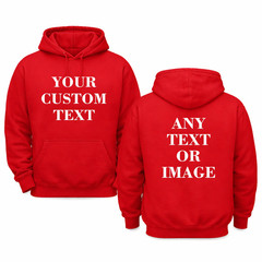 Custom Photo and Text Hoodie, Personalised Unisex , Your design or text Printed