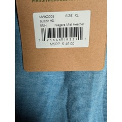 NWT Marsh Wear Hooded Pocket T-Shirt Mens XL Buxton HD Niagara Mist Heather