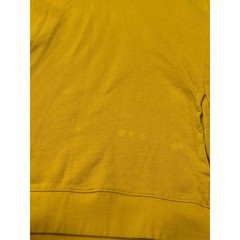 Huntington Mens Mustard Yellow Organic Cotton Hoodie Sweatshirt Large HF9J77GOL