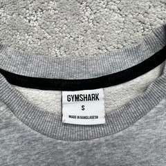 Gymshark Sweatshirt Mens Small Grey Apollo Crewneck Workout Gym Spellout Logo