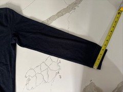 Basic H&M Men’s Navy Blue Knit Crew Neck Pullover Sweatshirt Long Sleeve Medium