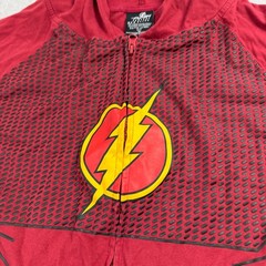 DC Comics The Flash Hoodie Mens Medium Red Graphic Full Zip