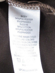Haggar Sweathshirt Mens Large Brown Microfiber with Beige SleevesPolyester Blend