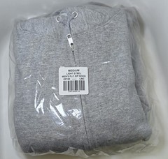 Hanes Ecosmart Men’s Fleece Full Zip Hoodie Light Steel Gray NEW