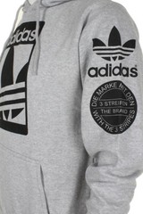 Adidas Men’s Original Trefoil Street Graphic Front Pocket Pullover Active Hoodie