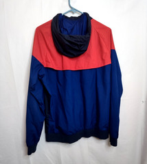 Vintage Nike Hoodie Full Zip Size M Red And Navy Women Medium Pockets Lined