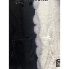 HUF Worldwide Embroidered Hoodie Sweatshirt Dual Tone Black White Small