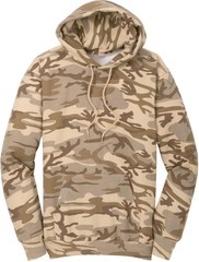 Camo Fleece Pullover Hoodie Camouflage Casual Cotton Blend Hooded Sweatshirt