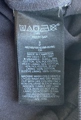 Yeezy Gap Engineered by Balenciaga Logo Shrunken Hoodie Dark Grey Small