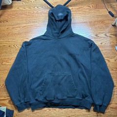 Fear of God Essentials Black Stretch Limo Hoodie Size L