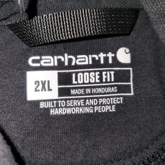 Carhartt Loose Fit Heavyweight Hoodie Men Size 2XL Black Hooded Pocket K288 BLK