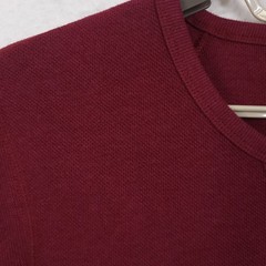 G Star Raw Pullover Crew Shirt Burgundy Large Organic Cotton Sustainable Preppy