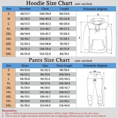 Spring Summer 3D Printed Hoodie Sweatpants Set Loose Comfortable and Fashionable