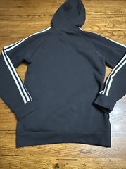 Adidas Essentials 3-Stripes Hoodie Legend Ink/White Small Q7