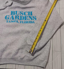 Gray Busch Gardens Tampa Crewneck Sweatshirt Size M Tag Removed See Images