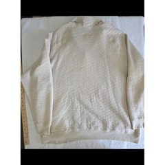 Goodfellow & Co Men’s Quilted Snap Pullover Sweatshirt Cream Beige