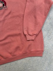 Vtg 90s Hanes Heavyweight Phoenix Arizona Embroider Sweatshirt Crewneck L Coral