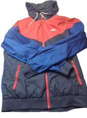 Vintage Nike Hoodie Full Zip Size M Red And Navy Women Medium Pockets Lined