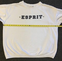 Vtg 90s Esprit Faded Distress Boxy Sweatshirt L Grunge Skate Surf Gotcha OP 80s