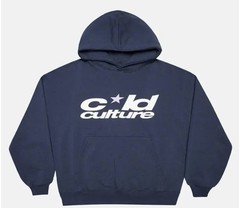 Cold Culture Cosmic Hoodie Medium In Dark Blue With Purple Star NWT!