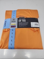 Hurley Men’s Sunny Side Hybrid Stretch Tagless UV T-Shirt L Nectarine