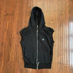 Vtg Vivienne Westwood Archive Zip Hoodie Vest Jacket Size S Orb Motif Designer