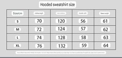 Hell print Star Sports Gel Hoodie Pants High Street Sweater Pants Set S/M/L/XL