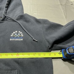 Dark Seas Division Hoodie Mens Medium Navy Nautical Heavyweight Graphic Print