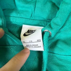 Nike Team Hoodie Mens XXL Green Blue Colorblock Graphic Pullover Sweatshirt