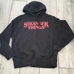 Unknown Source (stranger things) black hoodie size large
