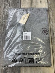 Ariat Men’s Lightweight Logo Hoodie Sweatshirt 10040817 Grey Size: XXL TALL