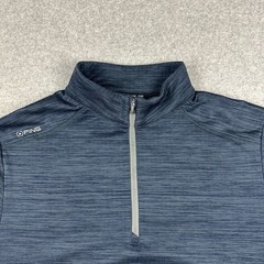 Ping Sensorwarm Men’s Lightweight 1/4 Zip Golf Jacket Size L Blue Patterned