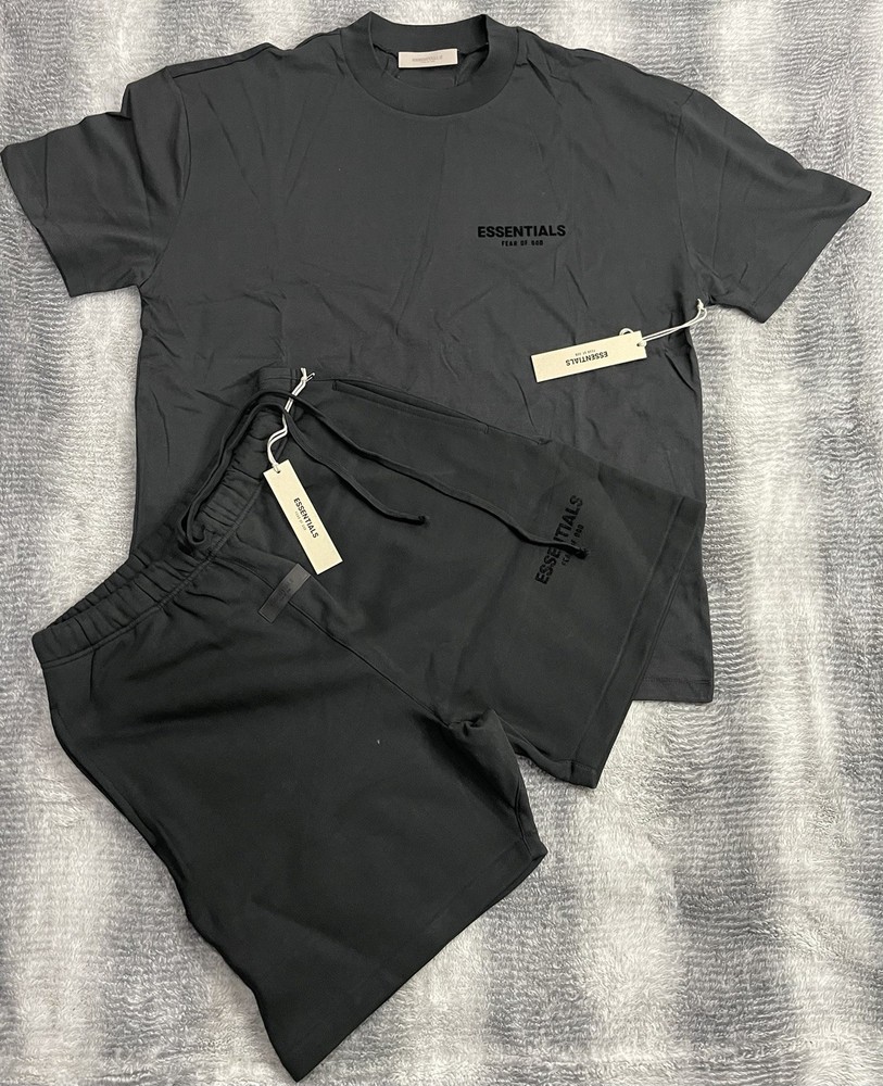 Fear Of God Essentials Stretch Limo Black 2 Piece Set FW22 in Small
