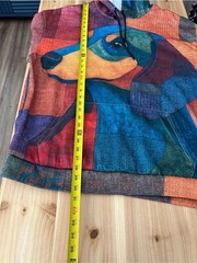 Source Unknown Multicolor Patchwork Dog Graphic Hoodie