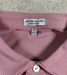 PETER MILLAR XL 1/4 Zip Blue Pink T-Shirt Golf Lot Of 2 Insperity Invitational