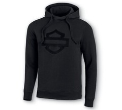 Harley-Davidson Men’s Embossed Logo Pullover Hoodie, Black – 99033-20VM