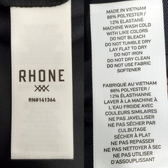 Rhone essentials performance hoodie jet black midweight moisture wicking sports