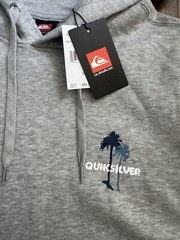 Quiksilver hoodie Grey Gray Palm Trees Men’s Medium NWT Quicksilver