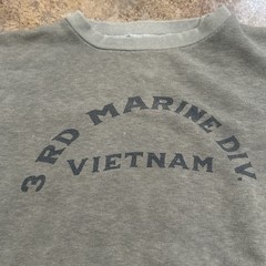 VTG 60’s Vietnam War 3rd Marine Division USMC Crewneck Sweatshirt Small