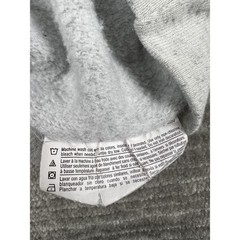 Champion Hoodie Mens Small Gray Script Logo Pullover GF934 Raglan Fleece Sport