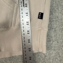 HUF | Essentials Triple Triangle Hoodie | Medium | Beige | Embroidered Logo Skat