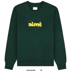 Aimé Leon Dore Drafting Logo Crewneck Sweatshirt• L • Pine Grove •2025•SHIPS NOW