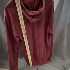 Adidas Men’s M Burgundy All Over Logo Print Pullover Hoodie Red Maroon