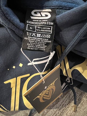 Gamersupps V Card Hoodie Navy L Large New NIP Sold Out Waifu Anime [US Seller]