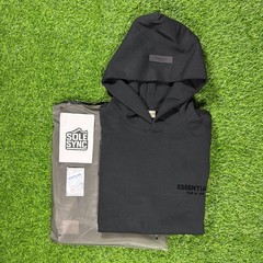 Fear of God Essentials Hoodie SS22 Stretch Limo Black – 100% Authentic (XXS-XXL)