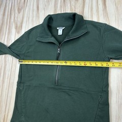 Duluth Trading Co Souped-Up Sweats Mens Medium Green Quarter Zip Pullover
