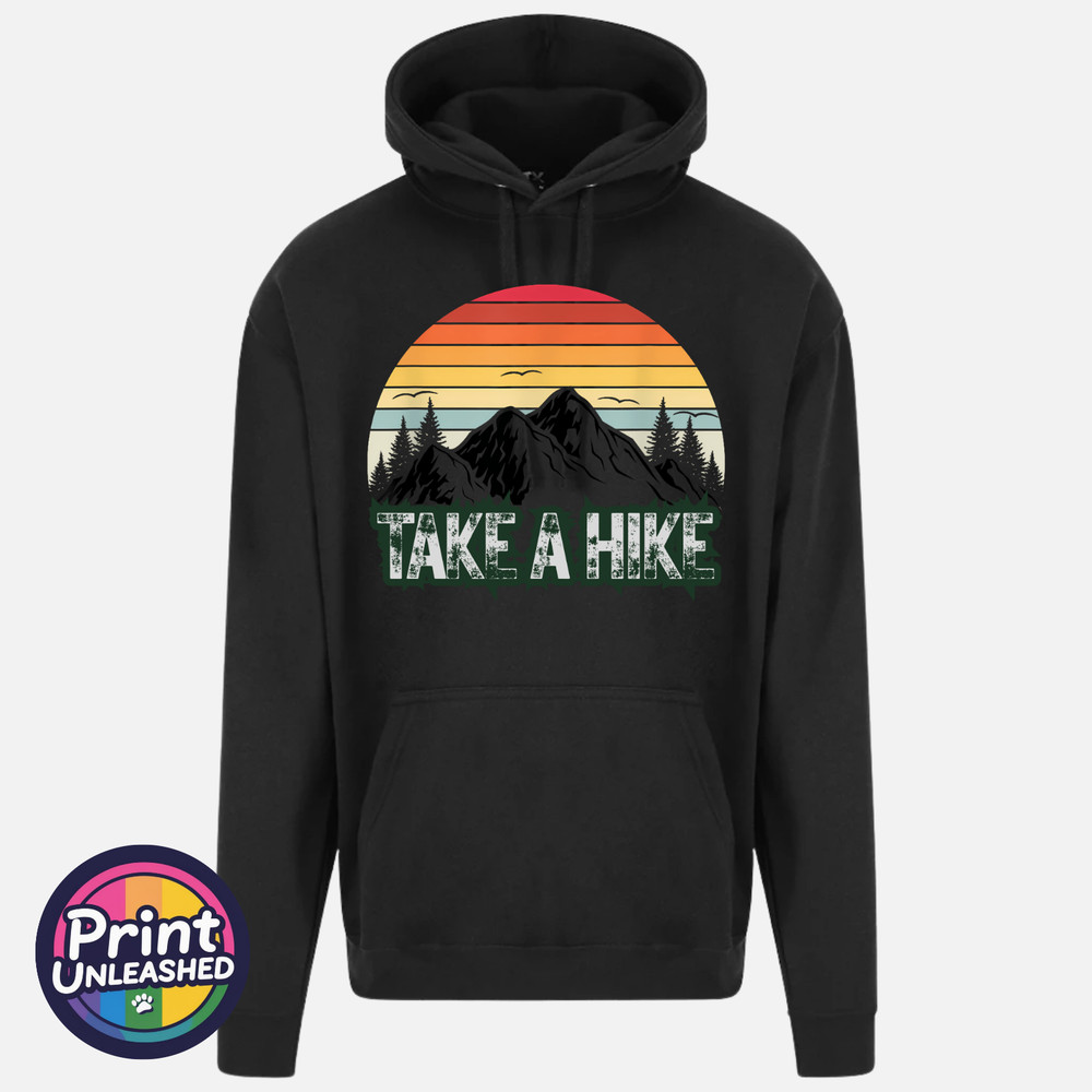Take A Hike Hoodie Funny Hiking Mountain Adventure HoodyOutdoor Walking Camping