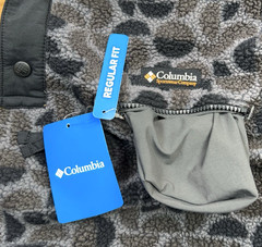 COLUMBIA Men’s 2XL Helvetia II Printed Half Snap Fleece Pullover Geometric NWT